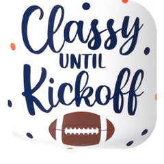 Classy 'Til Kickoff Navy + Orange Swig Shot 2oz - Swig Life