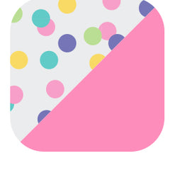 Swig Life Confetti + Pink Reusable Straw Set with six straws and cleaning brush - Swig Life