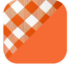 Gameday Gingham Orange Party Cup 24oz - Swig Life