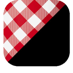 Gameday Gingham Red + Black Party Cup 24oz - Swig Life