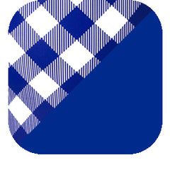 Gameday Gingham Royal Party Cup 24oz - Swig Life