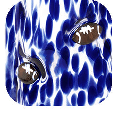 Navy Football Charm Glass 17oz - Swig Life