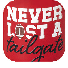 Never Lost a Tailgate Red + Black Swig Shot 2oz - Swig Life