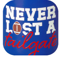 Never Lost a Tailgate Royal + Red Swig Shot 2oz - Swig Life
