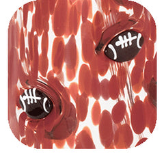 Red Football Charm Glass 17oz - Swig Life