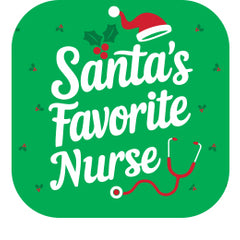 Santa's Favorite Nurse Plastic Tumbler 24oz - Swig Life