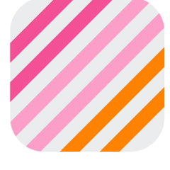 Sherbet Stripe Reusable Straw Set - Swig Life - Swig Life