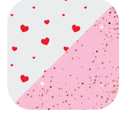 Sweethearts + Light Pink Glitter Reusable Straw Set - Swig Life