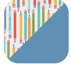 Swig Life Teacher Life + Blue Reusable Straw Set with six straws and cleaning brush - Swig Life