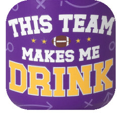 This Team Makes Me Drink Purple + Yellow Swig Shot 2oz - Swig Life