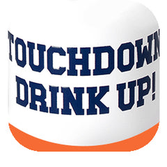 Touchdown Navy + Orange Swig Shot 2oz - Swig Life