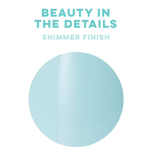 Shimmer Aquamarine Stemless Flute (6oz)