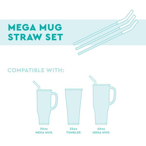 Swig Life Straw Set with Silicone Flexi-Tips