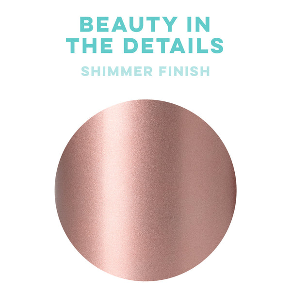 Shimmer Rose Gold Skinny Can Cooler (12oz)