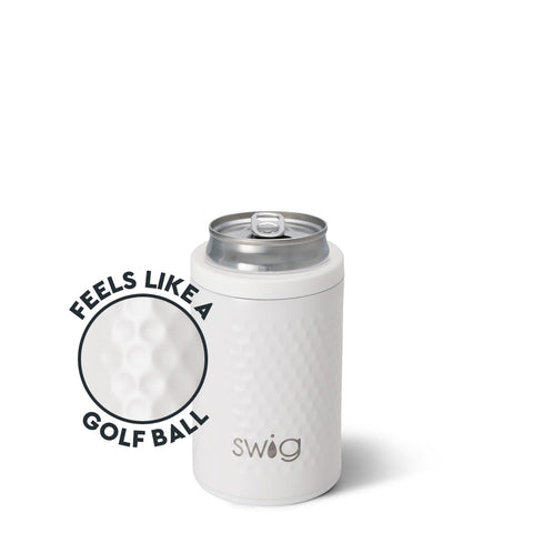 White Skinny Can Cooler (12oz)