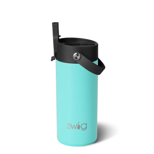 Swig Life 12oz Aqua Insulated Flip + Sip Tumbler
