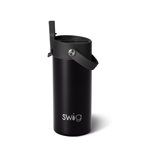 Swig Life 12oz Black Insulated Flip + Sip Tumbler