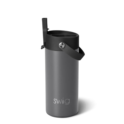 Swig Life 12oz Grey Insulated Flip + Sip Tumbler
