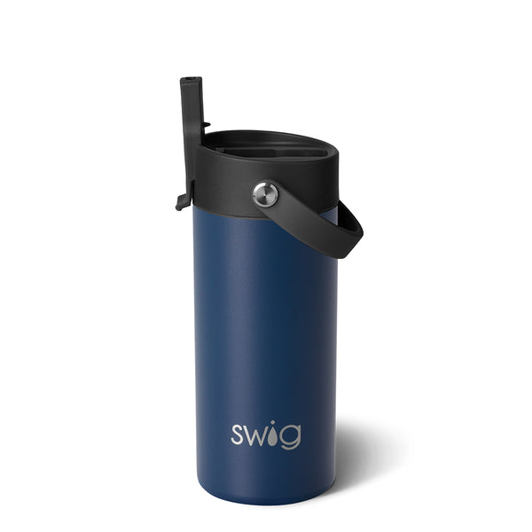 Swig Life 12oz Navy Insulated Flip + Sip Tumbler