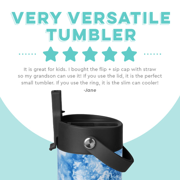 Sea Spray Flip + Sip Slim Tumbler (12oz)