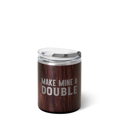 Swig Life 12oz 'Make Mine a Double' Bourbon Barrel Insulated Lowball Tumbler