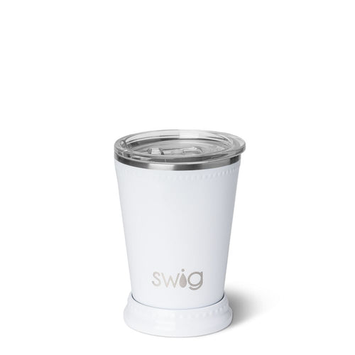 Swig Life 12oz Insulated Shimmer White Mint Julep Tumbler