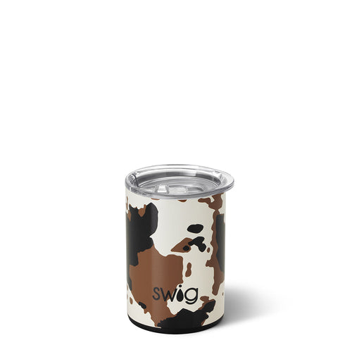 Swig Life 12oz Hayride Cow Print Insulated Short Tumbler