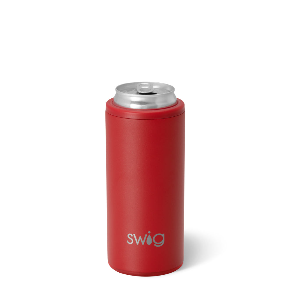 12 oz. Red Slim Can Cooler