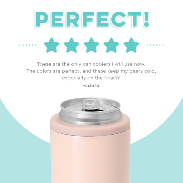 Swig Life customer review on 12oz Shimmer Ballet Skinny Can Cooler - Perfect
