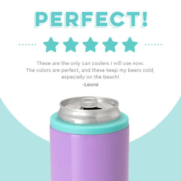 Swig Life customer review on 12oz Ultra Violet Skinny Can Cooler - Perfect