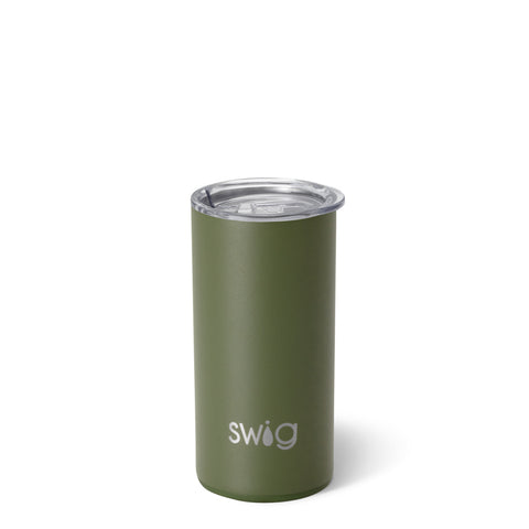 Olive Skinny Can Cooler (12oz)