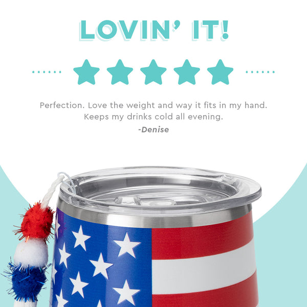 Swig Life customer review on 12oz All American Stemless Wine Cup - Lovin it