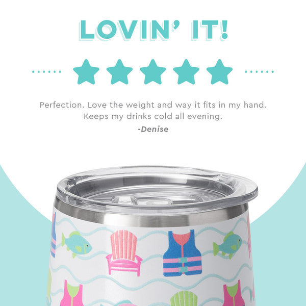 Swig Life customer review on 12oz Lake Girl Stemless Wine Cup - Lovin it
