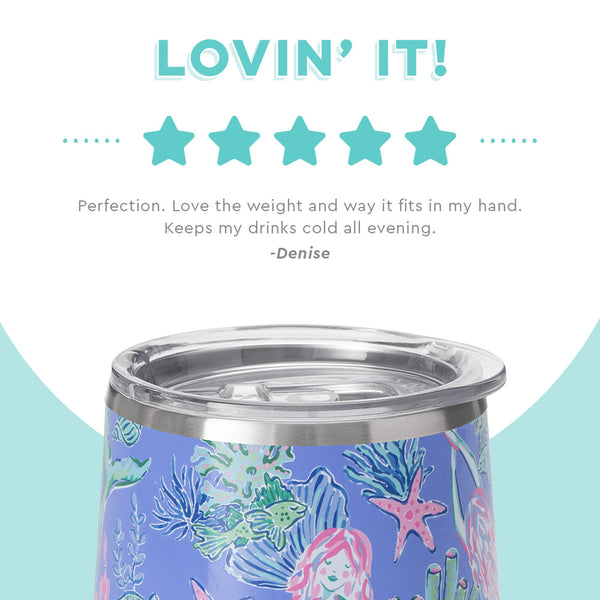Swig Life customer review on 12oz Under the Sea Stemless Wine Cup - Lovin it