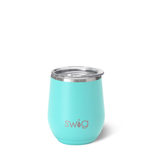 Swig Life 12oz Aqua Insulated Stemless Wine Cup