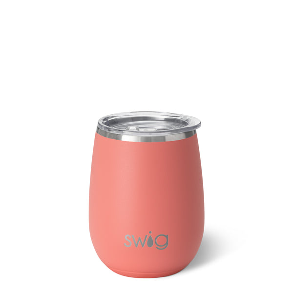 Swig Life 14oz Coral Insulated Stemless Wine Cup
