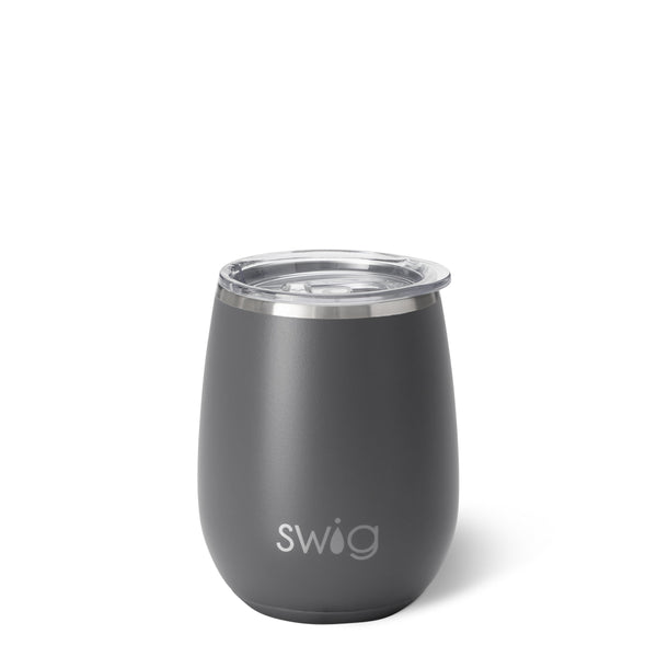 Swig Life 14oz Grey Insulated Stemless Wine Cup