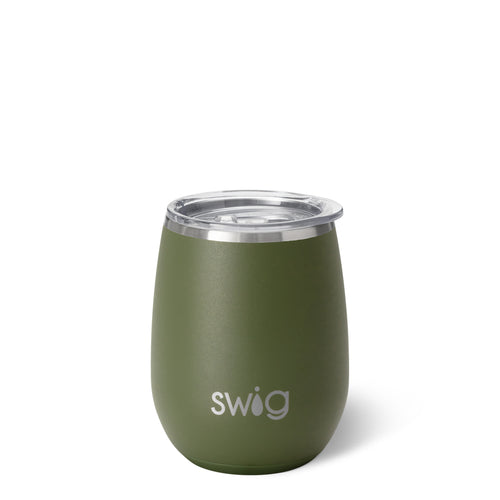 Swig Life 14oz Olive Insulated Stemless Wine Cup