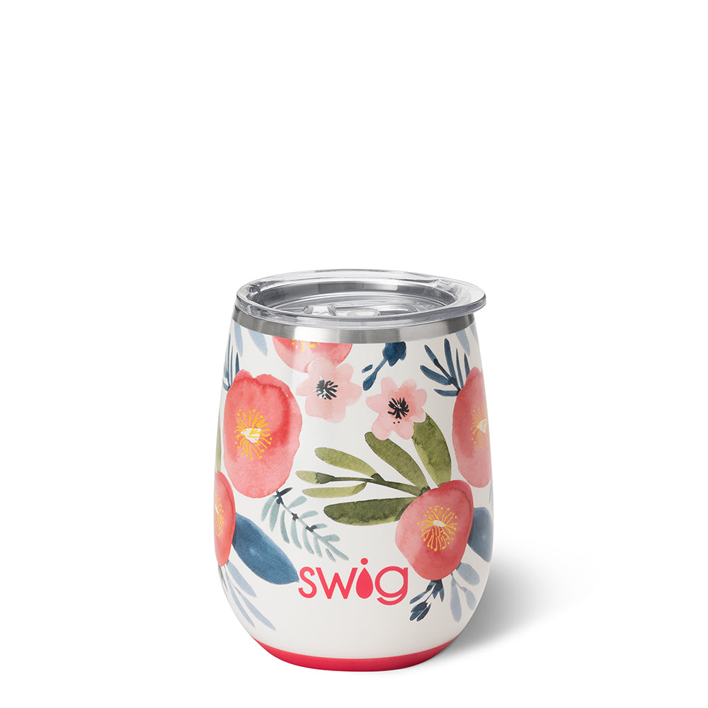 Poppy Fields Stemless Wine Cup (14oz)