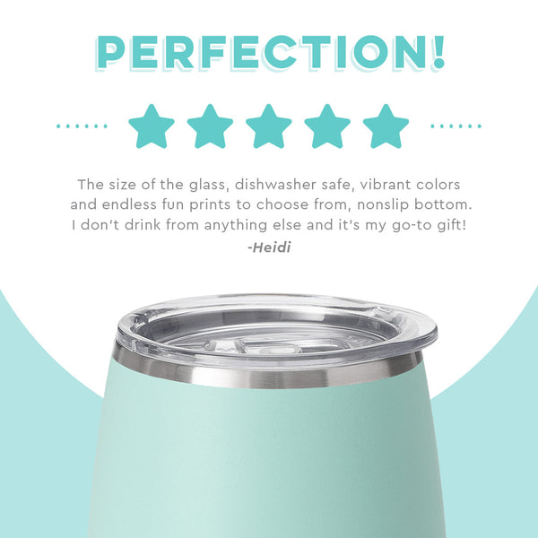 Swig Life customer review on 14oz Sea Glass Stemless Wine Cup - Perfection