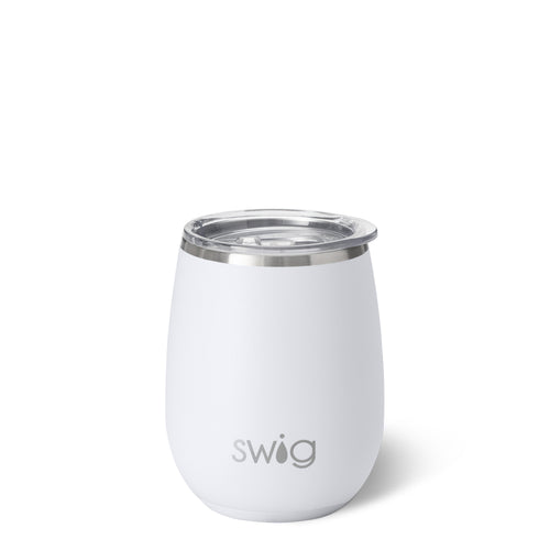 Swig Life 14oz White Insulated Stemless Wine Cup