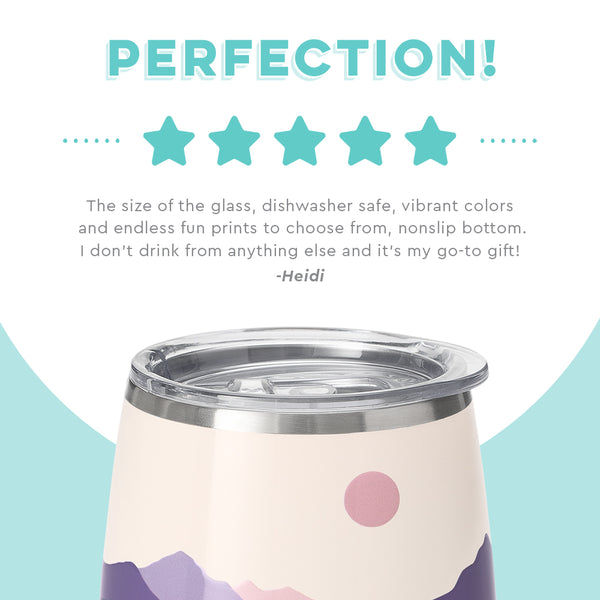 Swig Life customer review on 14oz Moon Shine Stemless Wine Cup - Perfection