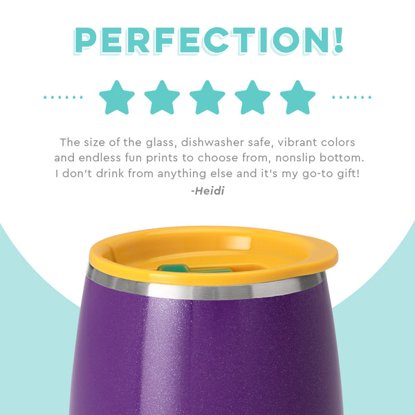 Swig Life customer review on 14oz Pardi Gras Stemless Wine Cup - Perfection