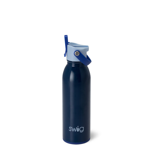 Swig Life 16oz Blue Tide Insulated Flip + Sip Cap Water Bottle