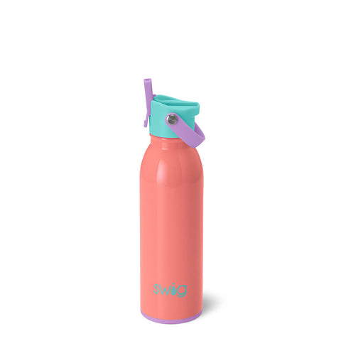 Shimmer Aquamarine Flip + Sip Bottle (20oz)