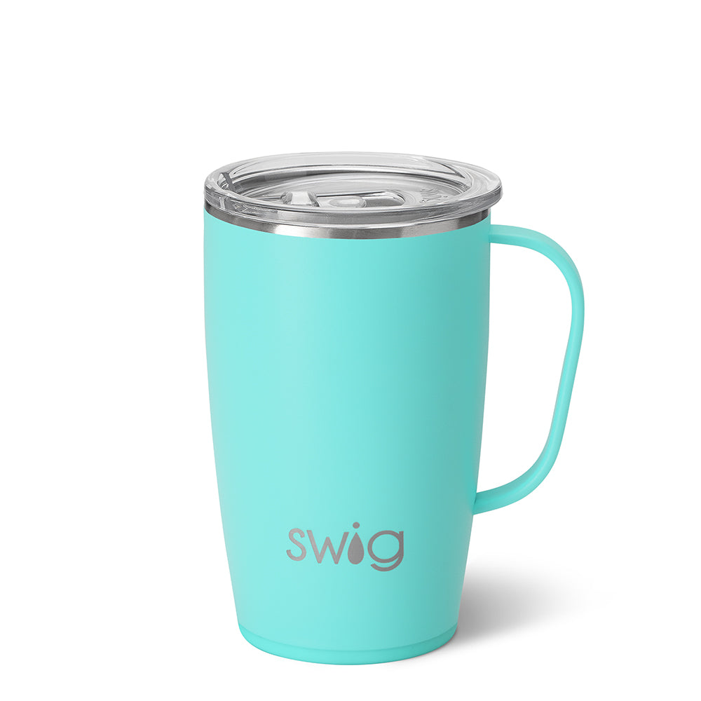 Swig 18 oz Travel Mug Aqua