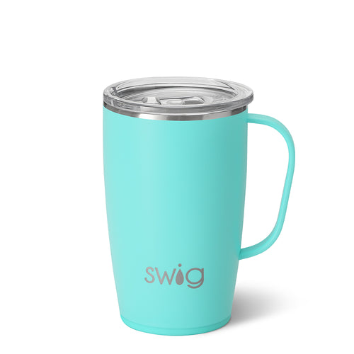 Swig Life 18oz Aqua Insulated Travel Mug with Handle