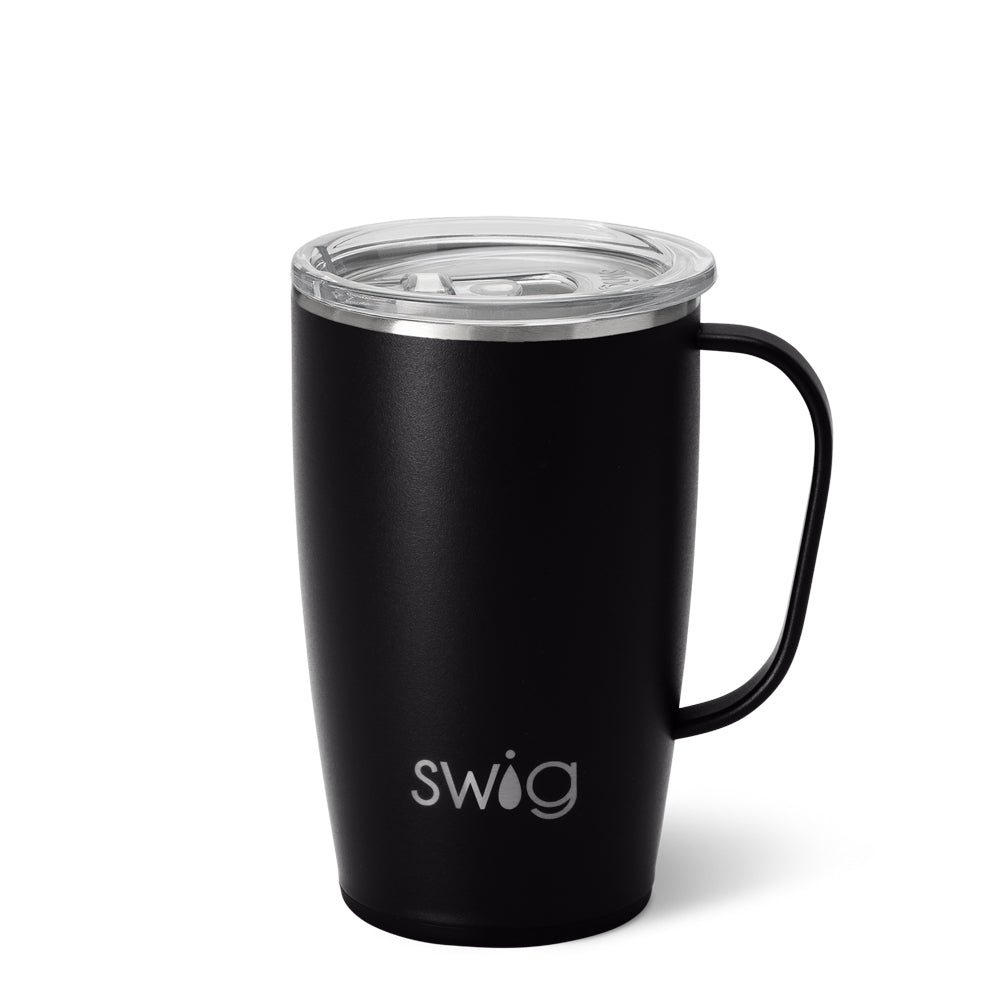 Swig Matte Black 18 oz. Travel Mug
