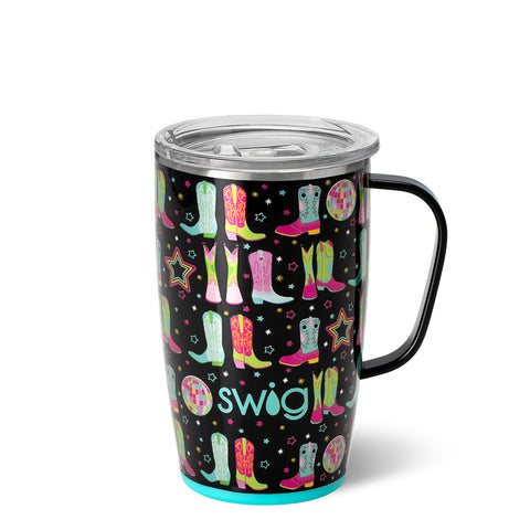 Disco Cowgirl + Aqua Glitter Reusable Straw Set