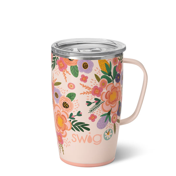 Swig Life 18oz Full Bloom Insulated Travel Mug with Handle